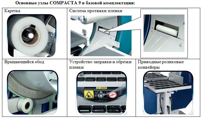 compacta 9 1 - Полуавтоматическая горизонтальная упаковочная машина в стрейч-пленку COMPACTA 9